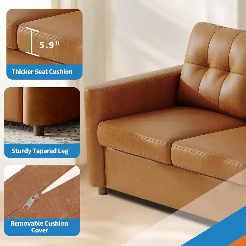 Canapé modulaire sectionnel 4 places en velours de 292 cm compact avec console de rangement, station de charge et porte-gobelets, canapé à assise profonde pour la maison