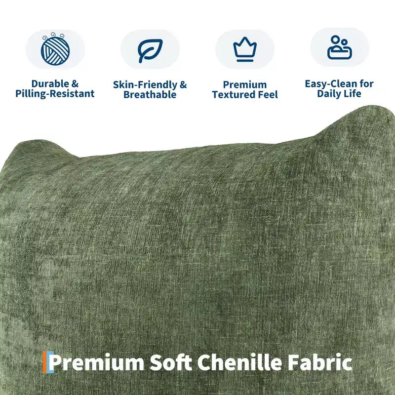 COZONY Canapé modulable en tissu chenille, canapé 2 places Cloud avec éponge haute résilience, canapé sans armature pour petit espace, appartement, salon
