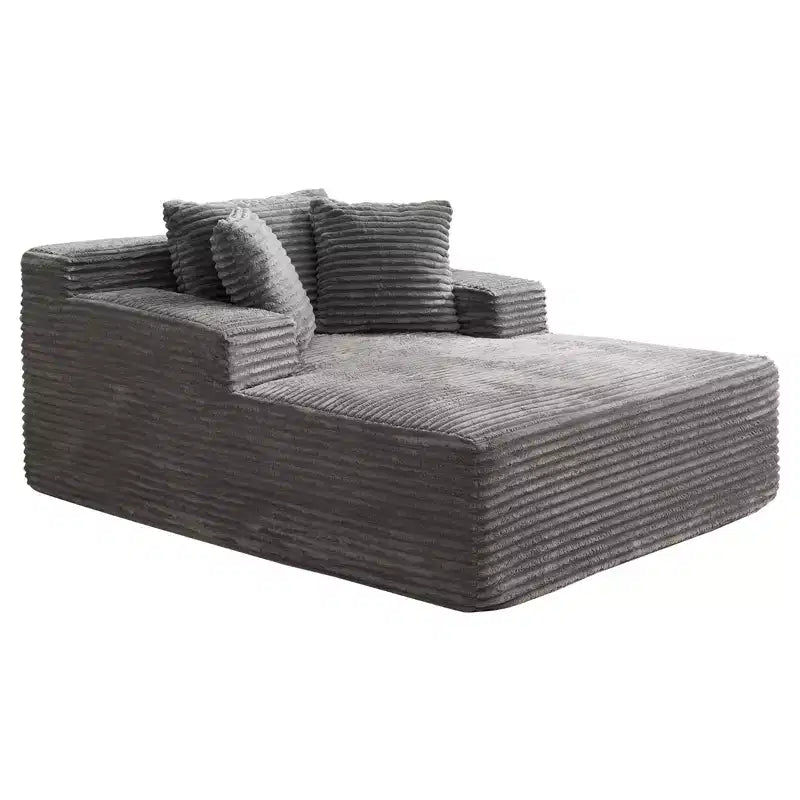 Fauteuil-lit pliable, chaise de couchage convertible avec oreiller, tissu velours côtelé large de 25 mm, coussin en mousse haute densité pour un confort supérieur dans les salons