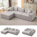 108 Modular Cloud Sectional Couch with L-Shape Chaise, Modern Modular Sofa with Deep Seat, Oversized Sofa Sleeper, No Assembly Required, Left Facing