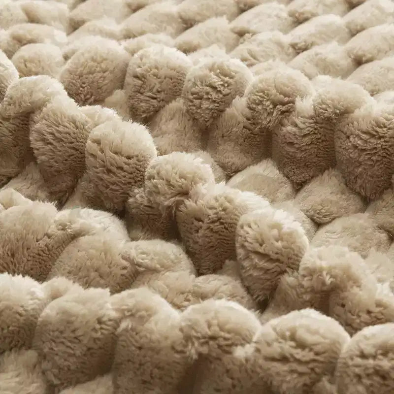 Canapé modulable en forme de L en flanelle 3 places, pouf à boucle, aucun assemblage requis, couleur camel clair