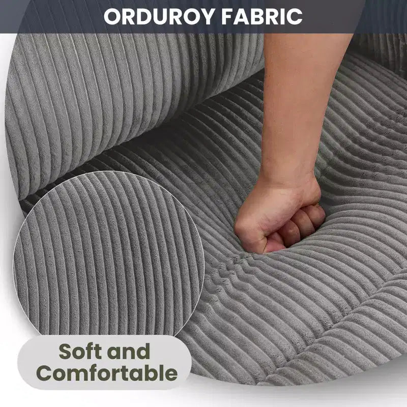 Fauteuil inclinable électrique en velours côtelé avec inclinaison à 155°, massage, chauffage, deux porte-gobelets et aide à la levée, fauteuil confortable ergonomique pour personnes âgées