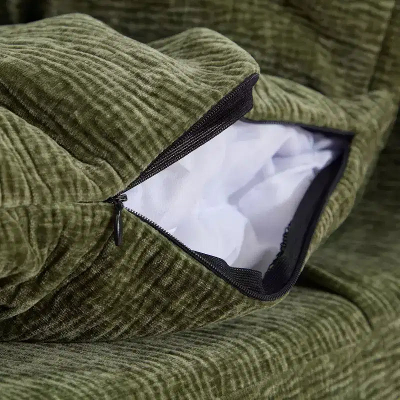 Fauteuil de salon modulable avec éponge entièrement compressible, canapé paresseux pour appartement ou coin lecture