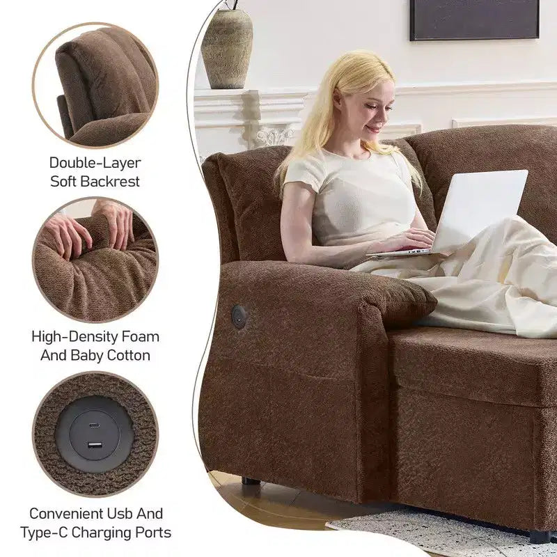 Karl Home | Canapé d'angle convertible en velours en U