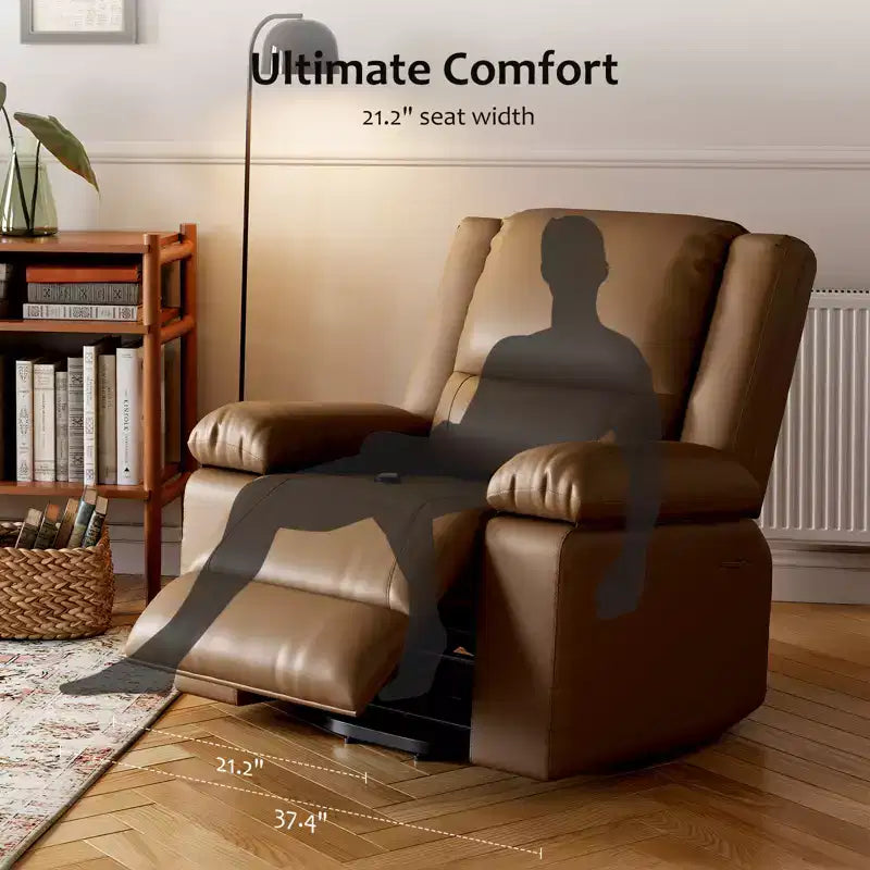 Fauteuil releveur inclinable électrique pour seniors, avec massage chauffant, télécommande, en cuir PU, poches latérales, beige