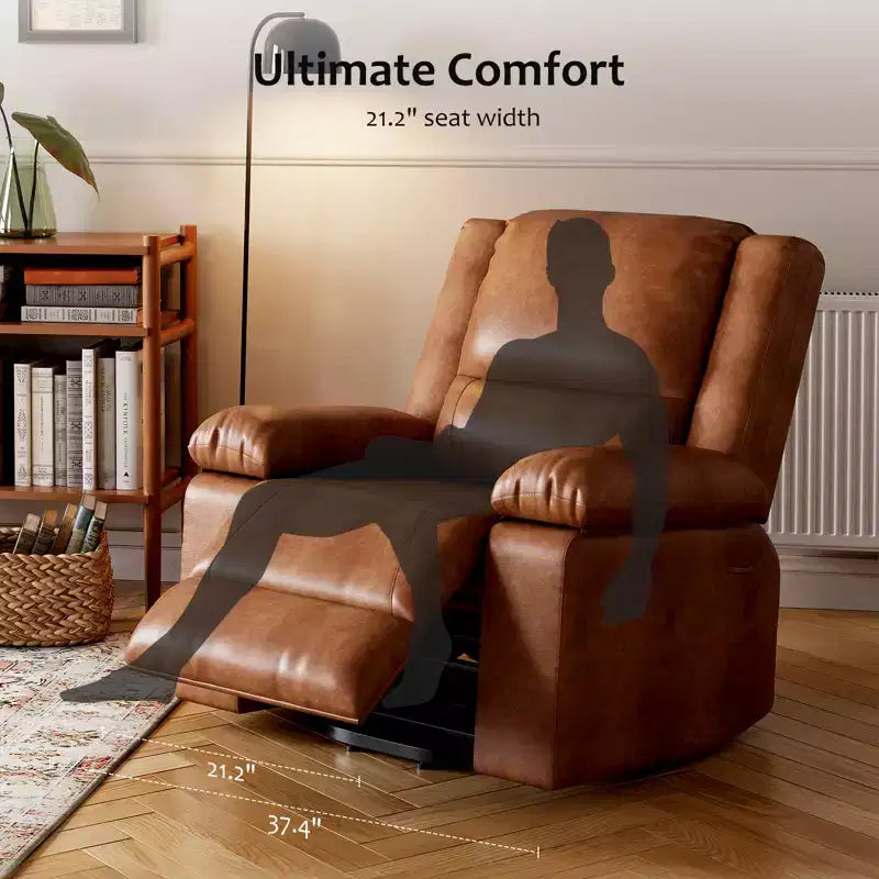 Fauteuil releveur inclinable électrique pour seniors, avec massage chauffant, télécommande, en cuir PU, poches latérales, beige