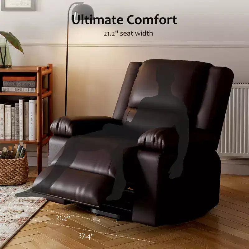 Fauteuil releveur inclinable électrique pour seniors, avec massage chauffant, télécommande, en cuir PU, poches latérales, beige
