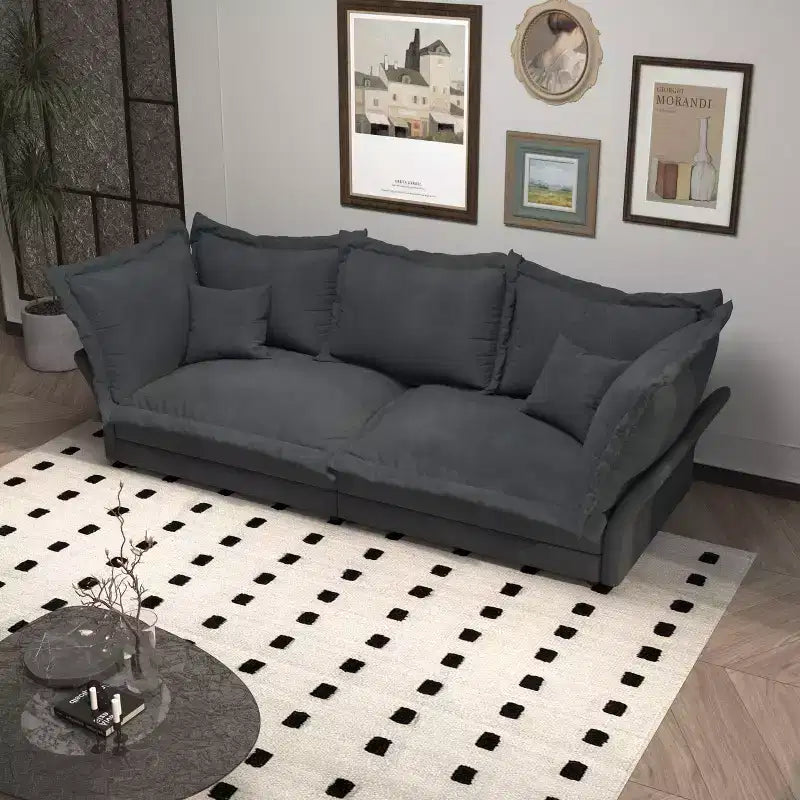 Canapé modulaire sectionnel, canapé profond avec grands oreillers, canapé-lit rembourré pour appartement, salon, hôtel, studio, bureau