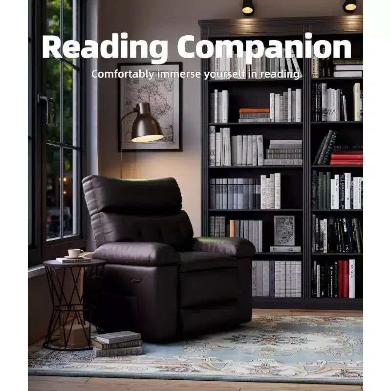 Fauteuil inclinable surdimensionné avec fonction chauffante et massante, inclinable manuel et à bascule avec télécommande pour adultes, salon/chambre/crèche, crème