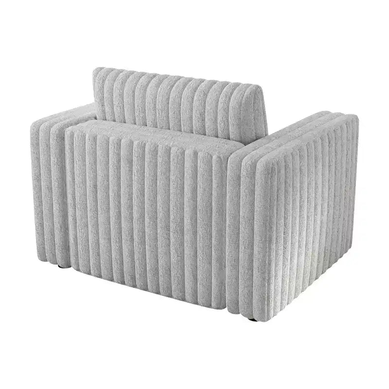 TUYOHW Fauteuil simple moderne de 114 cm avec 2 oreillers pour salon, appartement, bureau
