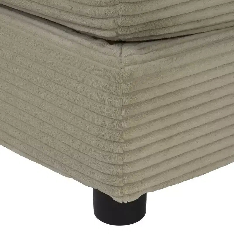 MAYEERTY 70.8 Canapé moderne Canapé modulable en velours côtelé avec quatre coussins pour salon Marron