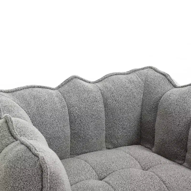 Fauteuil poire souple avec mousse haute résilience, canapé paresseux carré avec repose-pieds, housse pour adultes pour jouer, lire ou regarder la télévision