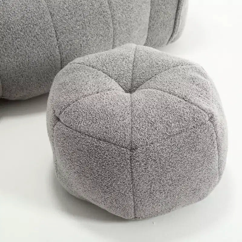 Fauteuil poire souple avec mousse haute résilience, canapé paresseux carré avec repose-pieds, housse pour adultes pour jouer, lire ou regarder la télévision