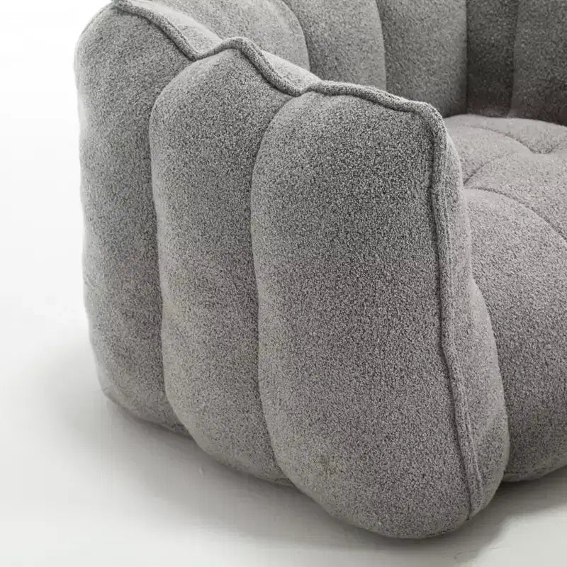 Fauteuil poire souple avec mousse haute résilience, canapé paresseux carré avec repose-pieds, housse pour adultes pour jouer, lire ou regarder la télévision