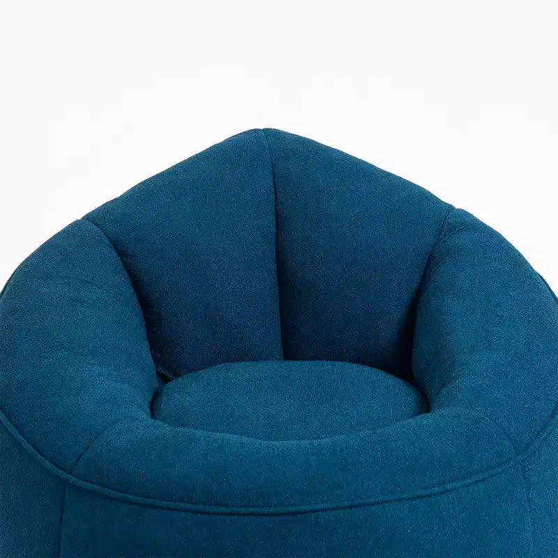 Canapé Poire en Mousse Haute Pression Fauteuil Poire Adulte avec Rembourrage en Mousse Compressée et Repose-Pieds