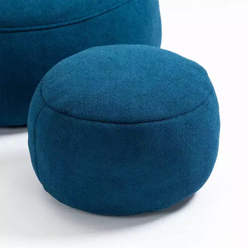 Canapé Poire en Mousse Haute Pression Fauteuil Poire Adulte avec Rembourrage en Mousse Compressée et Repose-Pieds