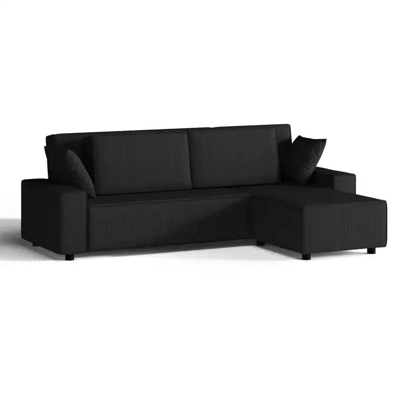 Canapé modulable 96 places, canapé d'angle moderne en velours côtelé avec pouf mobile, canapé sectionnel pour salon, chambre à coucher