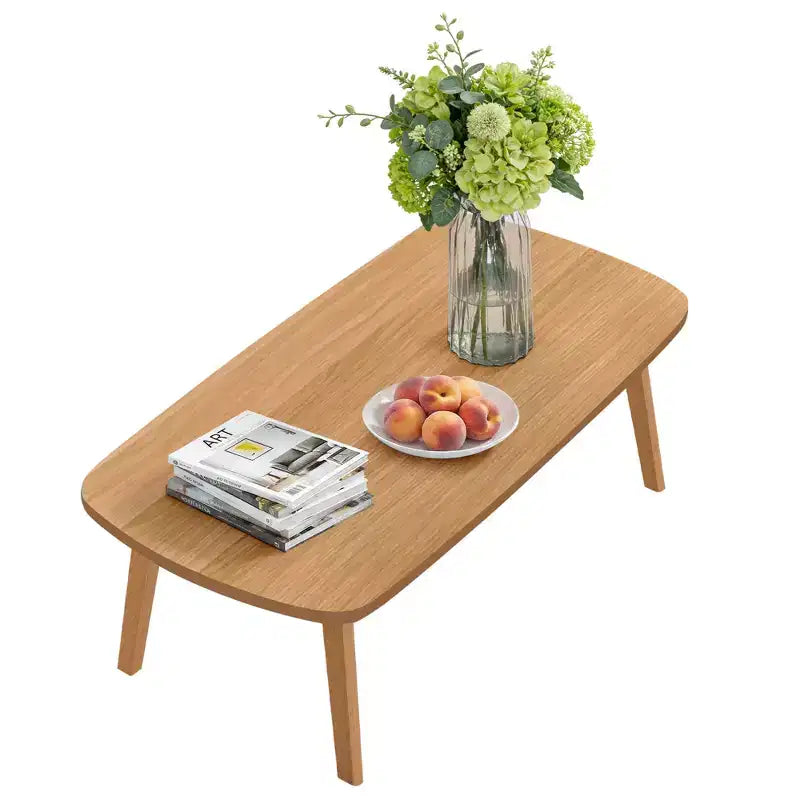 Table basse pliante en bois avec pieds pliables, bureau bas pour petits espaces