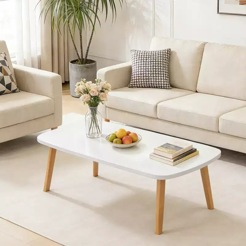 Table basse pliante en bois avec pieds pliables, bureau bas pour petits espaces
