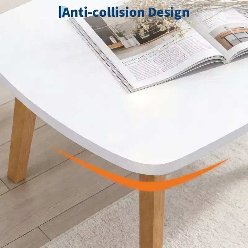 Table basse pliante en bois avec pieds pliables, bureau bas pour petits espaces
