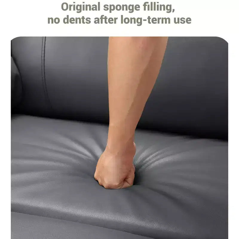 Fauteuil inclinable, pivotant à 360°, et basculant, en cuir PU, rembourré, avec porte-gobelets et poches latérales pour salon, chambre à coucher, chambre de bébé