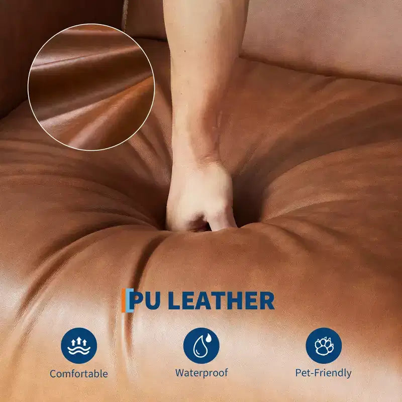 Fauteuil inclinable en cuir PU pour salon - Fauteuil à bascule pivotant à 270°, inclinaison réglable, accoudoirs double couche, canapé individuel grand et confortable
