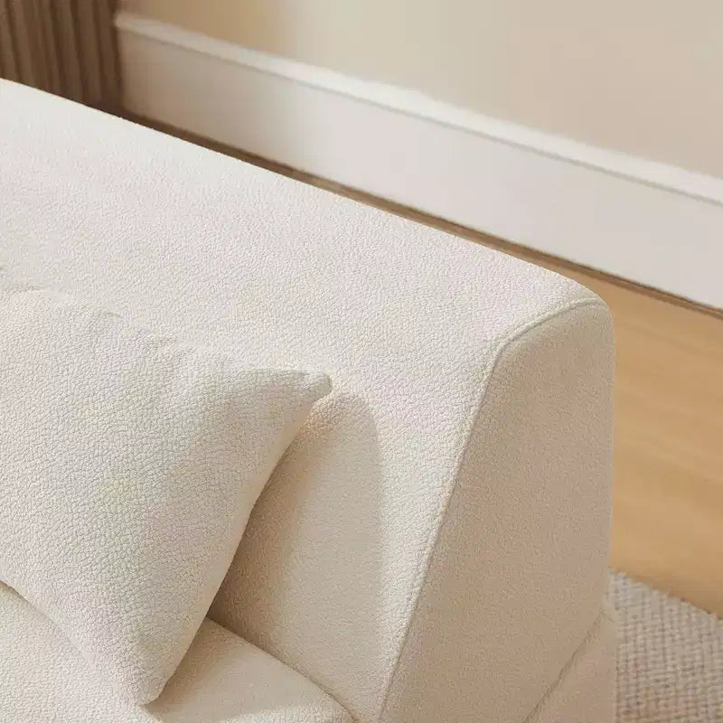 MAYEERTY Fauteuil convertible 2-en-1 en laine d'alpaga, canapé-lit peu encombrant pour petits espaces, salon, dortoir, appartement