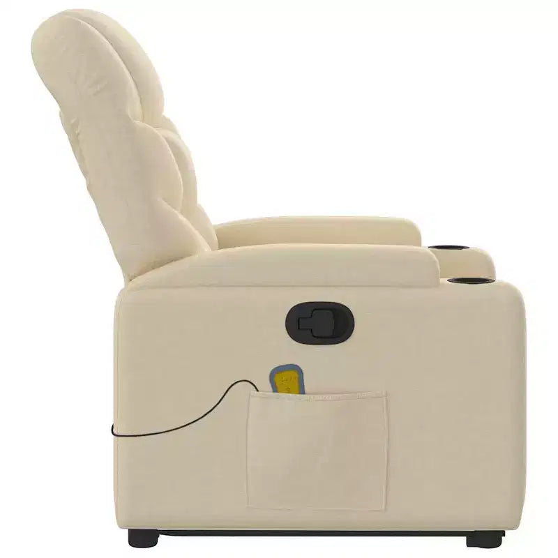 Fauteuil inclinable de massage XL sur pied gris clair