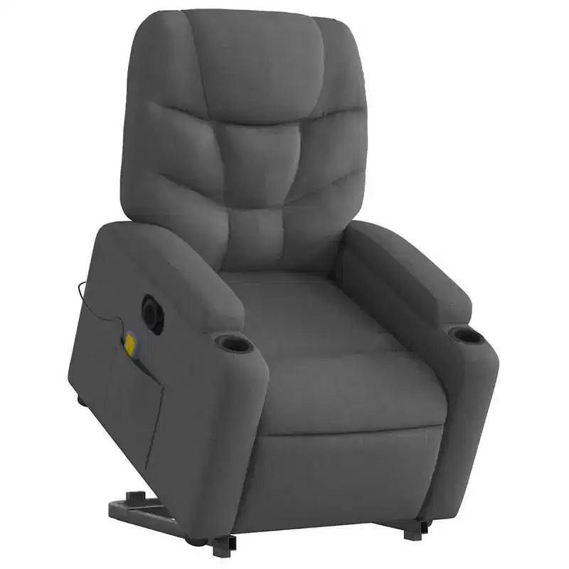 Fauteuil inclinable de massage XL sur pied gris clair