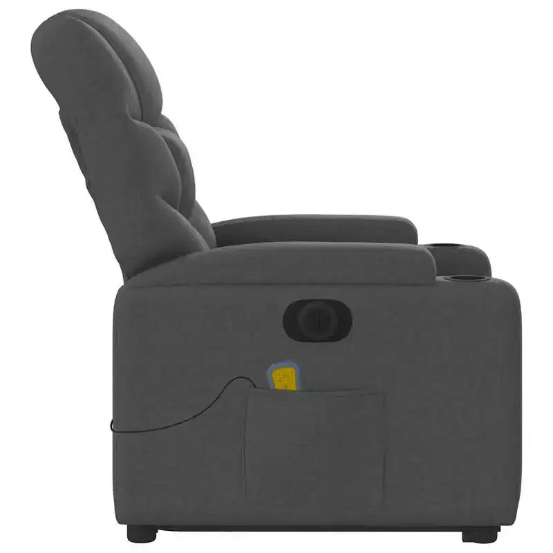 Fauteuil inclinable de massage XL sur pied gris clair