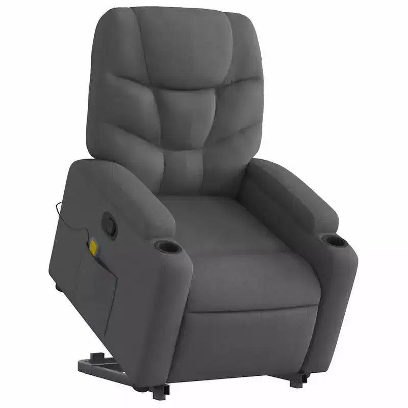 Fauteuil inclinable de massage XL sur pied gris clair