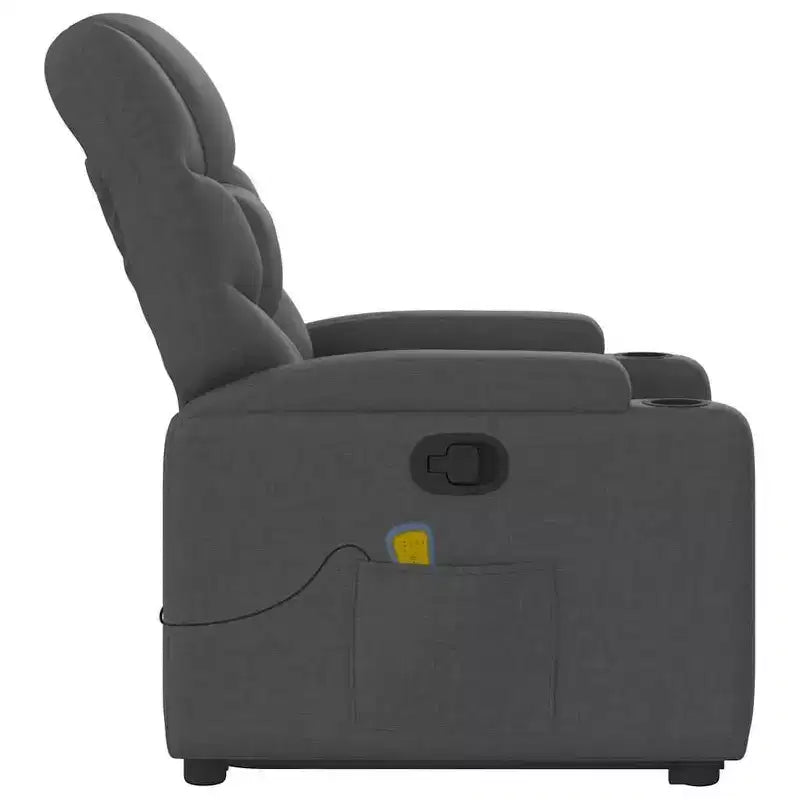 Fauteuil inclinable de massage XL sur pied gris clair