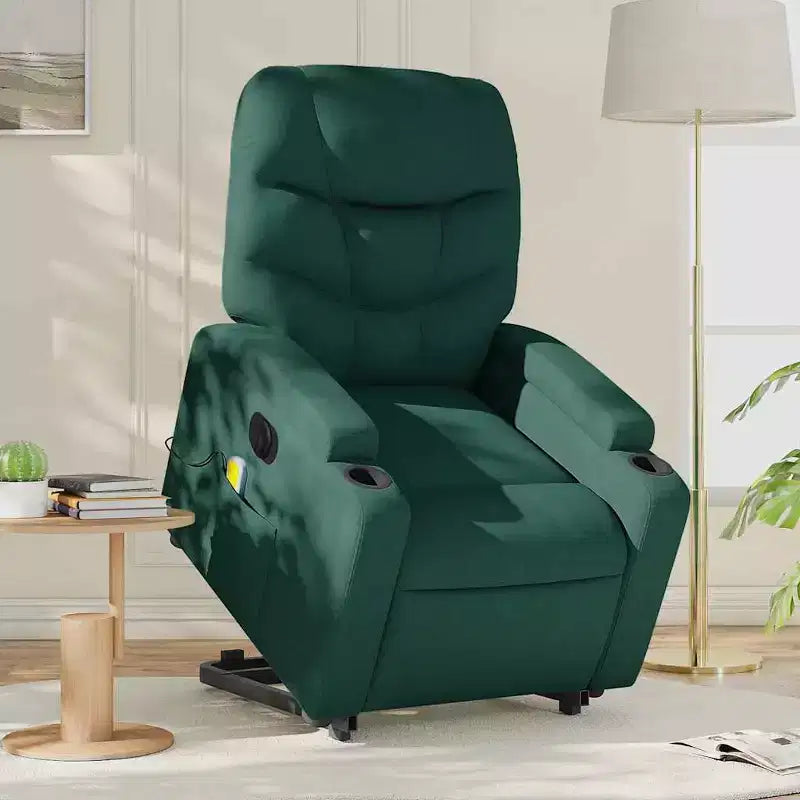 Fauteuil inclinable de massage XL sur pied gris clair