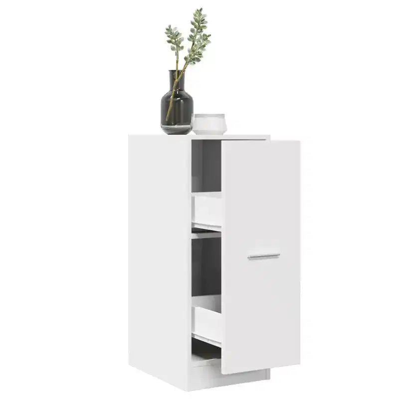 Meuble d'apothicaire XL blanc en bois d'ingénierie 30 x 41 x 77,5 cm