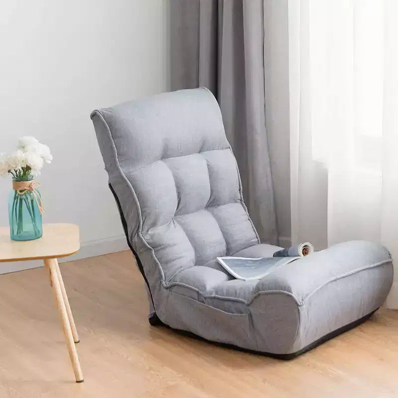 Fauteuil de sol pliant Costway 4 positions avec dossier et appuie-tête réglables