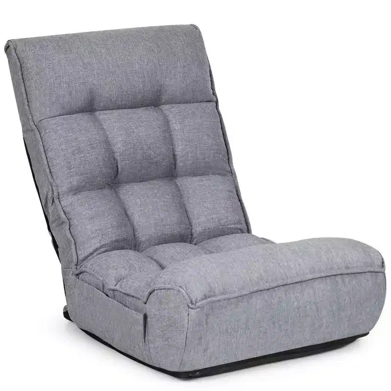 Fauteuil de sol pliant Costway 4 positions avec dossier et appuie-tête réglables