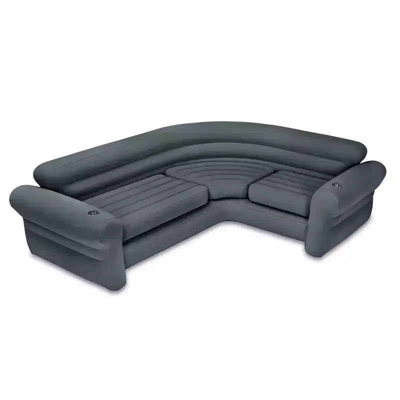 Canapé d'angle d'intérieur Intex avec chaise longue et pouf (lot de 2)