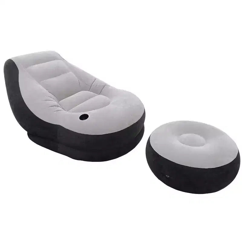 Canapé d'angle d'intérieur Intex avec chaise longue et pouf (lot de 2)