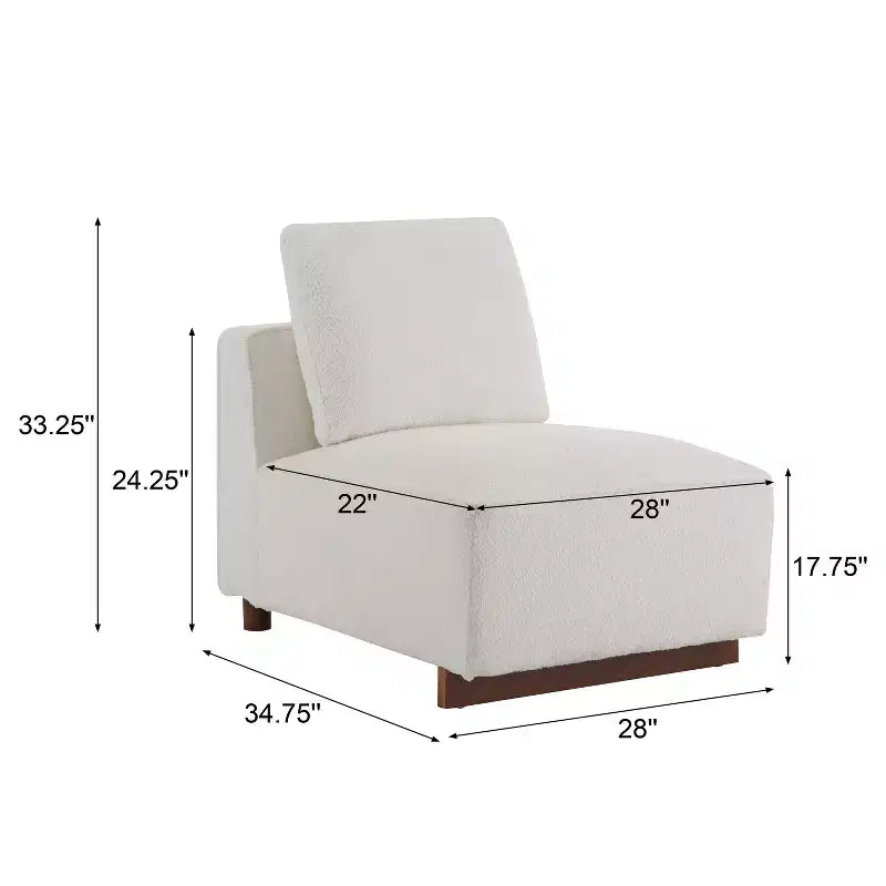 Christopher Knight Home Evelyn Canapé modulaire rembourré 4 places avec oreillers, beige/marron