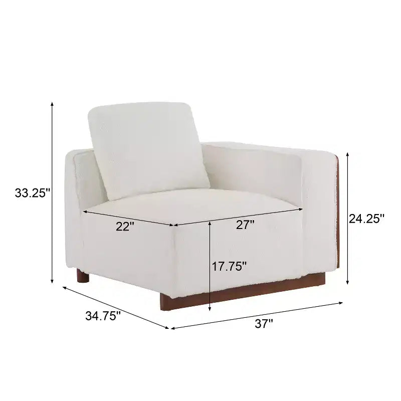 Christopher Knight Home Evelyn Canapé modulaire rembourré 4 places avec oreillers, beige/marron