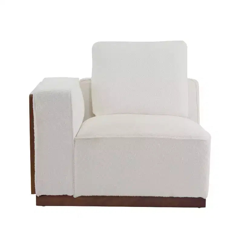 Christopher Knight Home Evelyn Canapé modulaire rembourré 4 places avec oreillers, beige/marron