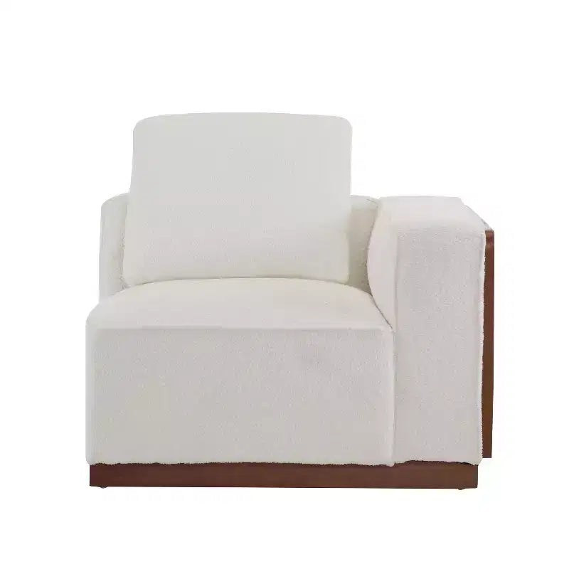 Christopher Knight Home Evelyn Canapé modulaire rembourré 4 places avec oreillers, beige/marron